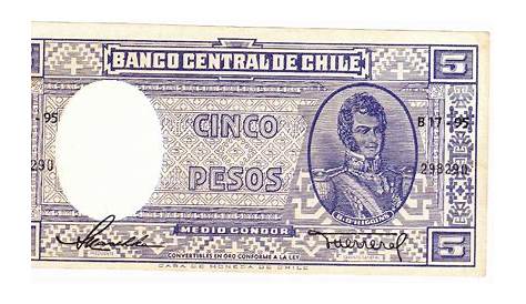 Fv * Billete - Chile - 5 Pesos - $ 50,00 en Mercado Libre