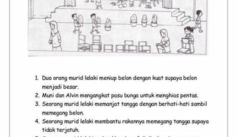 Bina Ayat Berdasarkan Gambar | Malay language, Picture composition