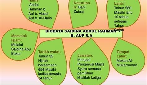 Biodata Abdul Rahman Bin Auf - LilyanateFernandez