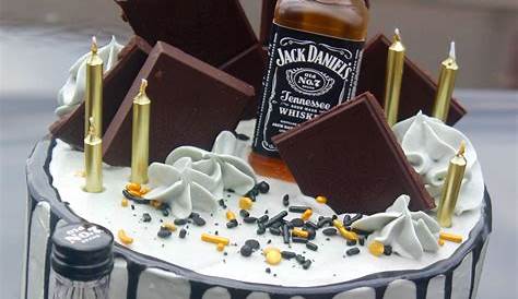 Fancy Liquor Cake With Mini Alcohol Bottles Themed Birthday Cakes