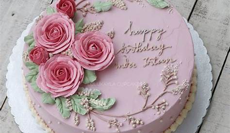 38+ Beautiful Cake Designs To Swoon : Soft Pink Cake for 26th Birthday