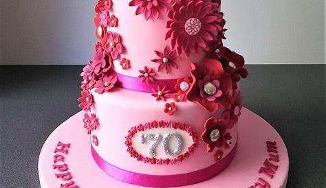 70th birthday cake | Birthday cake for women simple, 90th birthday