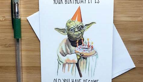 Personalised Handmade Star Wars Birthday Card: Darth Vader (Quirky
