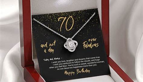 70th Birthday gift for mom, 7 Rings necklace, 70th Birthday jewelry
