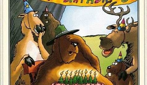 Far Side Happy Birthday card classic comic strip humor