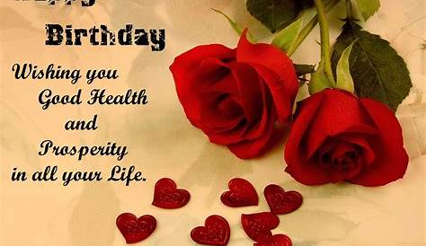 Wishing you good health and happiness in life! Happy birthday