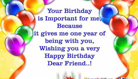 Birthday Wishes For Friend - Wishes, Greetings, Pictures – Wish Guy