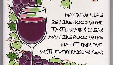 Pin by Stacy Dos Santos on HOLIDAY CARDS | Happy birthday wine