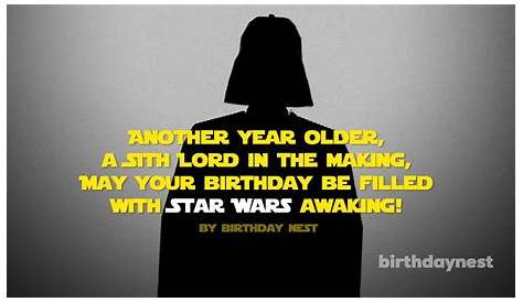 Star Wars Themed Birthday Wishes Birthday Star Wars Card Wishes - The