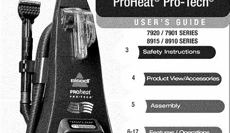 Bissell Proheat 12 Amp User Manual