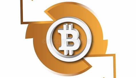 Bitcoin Symbol : Bitcoin Symbol On Decorative Background Stock Vector