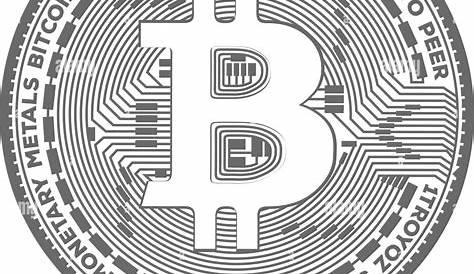 Bitcoin Icon Symbol Sign Isolate on White Background,Vector