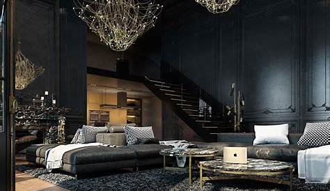Black Aesthetic Living Room