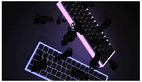 Aesthetic Cute Keyboard Background Wallpaper - IMAGESEE