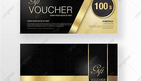 Black And Gold Gift Certificate Design Luxury Template Add Your Logo Etsy