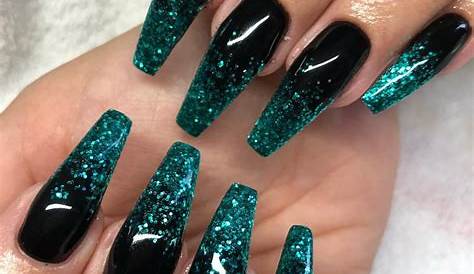 Black And Green Glitter Nails 65 Popular Gel Coffin Nail Designs Page