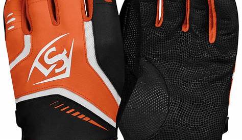 Wholesale prices Orange Under Armour Clean Up Batting Gloves YOUTH L