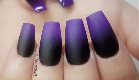 Black And Purple Glitter Ombre Nails 767 Likes 4 Comments 🌸margarita🌸 Margaritasnailz