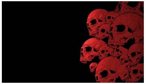 red human skull wallpaper #skull #black #1080P #wallpaper #hdwallpaper