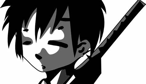 Black And White Anime Characters , Free Transparent Clipart - ClipartKey