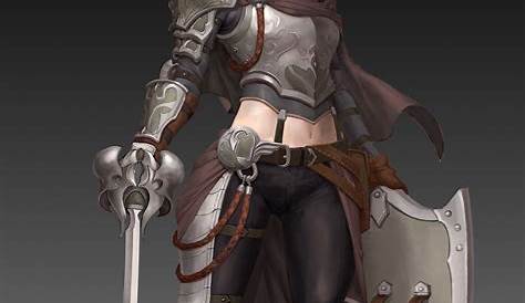 ArtStation - a female knight