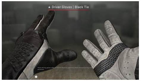 Black/white Gloves