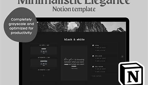 Black and White Notion Template darivxe_'s Kofi Shop Kofi ️ Where