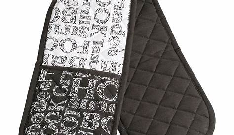 Double oven gloves - Black white kente in 2021 | Oven glove, Double