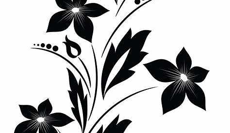 Clipart black and white floral design #41800 - Free Icons and PNG