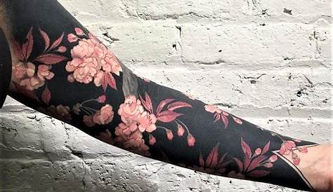 Floral half sleeve completion by Leah B at Waukesha Tattoo co in