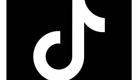 Transparent Png Tiktok Logo Black And White - diariostew