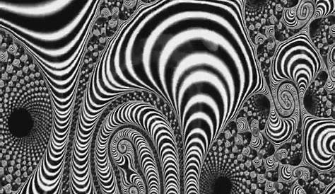 Primal Scream••. Trippy stripes pattern (details). by monochromier on