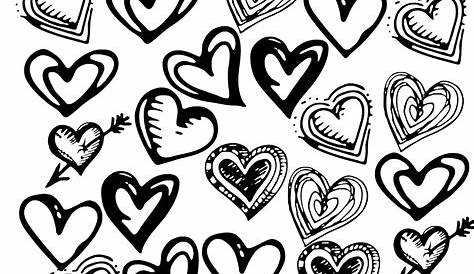 Black And White Valentine Decor Paper Heart Garl Day Garl Queen Of