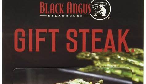 Black Angus Gift Card Balance Invalid Bar & Grill Restaurant Good Food