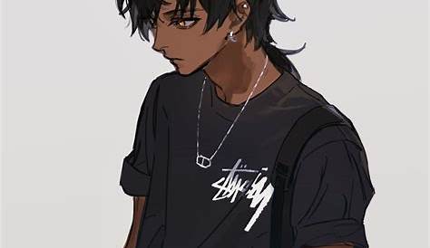 Anime boy black hair and different eye colors | Black haired anime boy