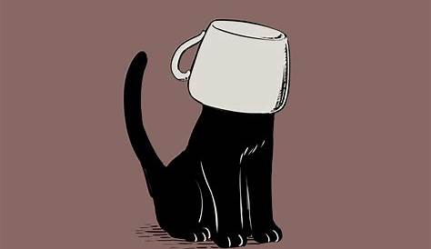 Black cat | Black cat sticker, Cat drawing, Cute drawings