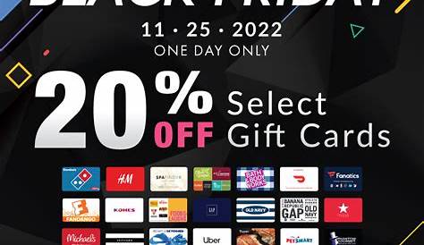Black Friday 2022 Gift Card Deals To Buy Now And Spend Later
