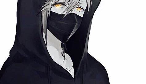 Hoodie Anime Guy Black and White | Cute anime boy, Cute anime guys