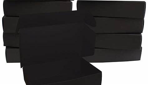Black Kraft Small Gift Box 30 Pack Cardboard Paper Es With Lid 5 75"x5 75"x3 75" For