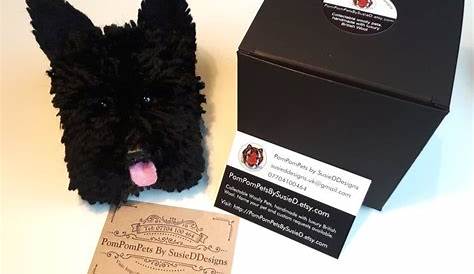 Black Scottish Terrier Gifts Pillow Scottie Dog Etsy
