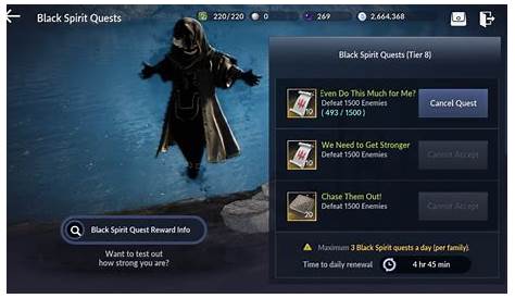 Black Spirit Quest Gifts Armor Progression Crystal Bdo Mmosumo