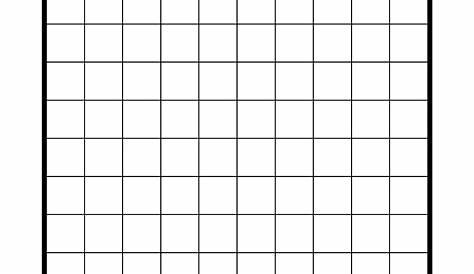 Blank 100 Square Grid Printable Pdf