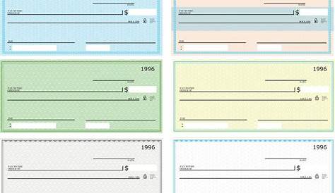 Blank Check Templates in Various Formats like word, PDF, Excel Formats