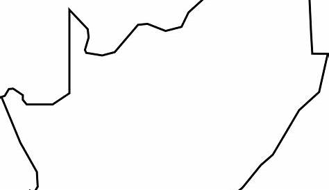 Blank Outline Map Of South Africa World And Printable