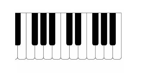 Blank Piano Keyboard Chart pianovideolessons