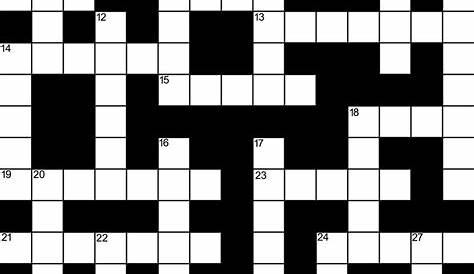 Blank Serif Crossword Clue