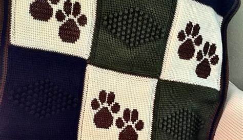 Beautiful Skills - Crochet Knitting Quilting : Paw Prints Blanket