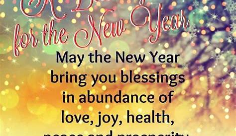 Blessings For The New Year Quotes