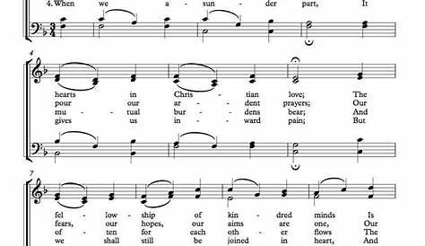 BLEST BE THE TIE THAT BINDS (1) Sheet music for Piano (Solo