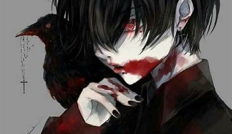 Dark bloody anime boy Guro Yandere Boy, Yandere Anime, Sad Anime, Anime